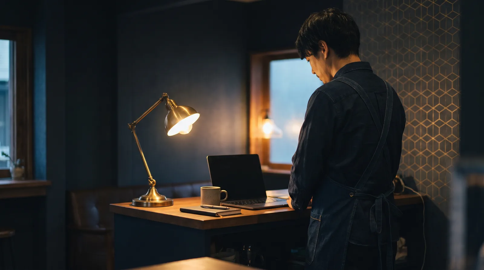 Two people mapping a plan on a whiteboard in a quiet office